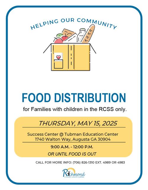 May Food Drive Flyer